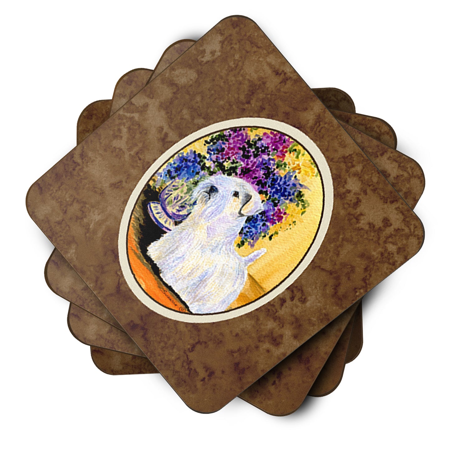 Set of 4 Sealyham Terrier Foam Coasters - the-store.com