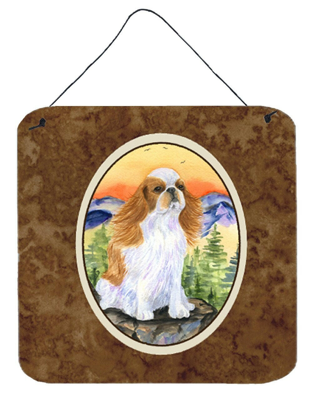 English Toy Spaniel Aluminium Metal Wall or Door Hanging Prints by Caroline's Treasures