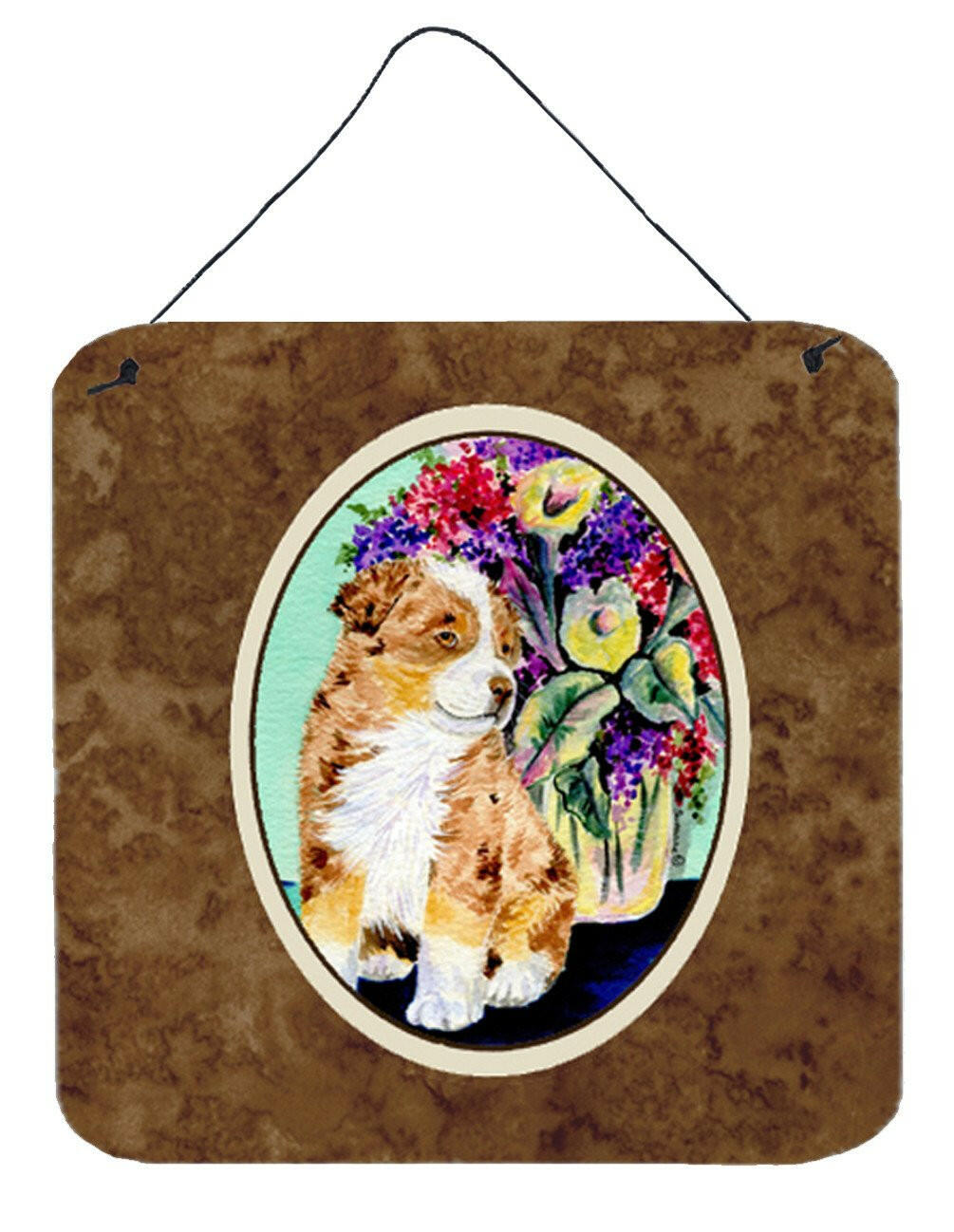 Australian Shepherd Aluminium Metal Wall or Door Hanging Prints by Caroline&#39;s Treasures