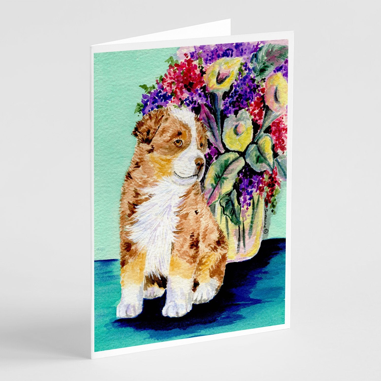 Buy this Australian Shepherd Greeting Cards and Envelopes Pack of 8