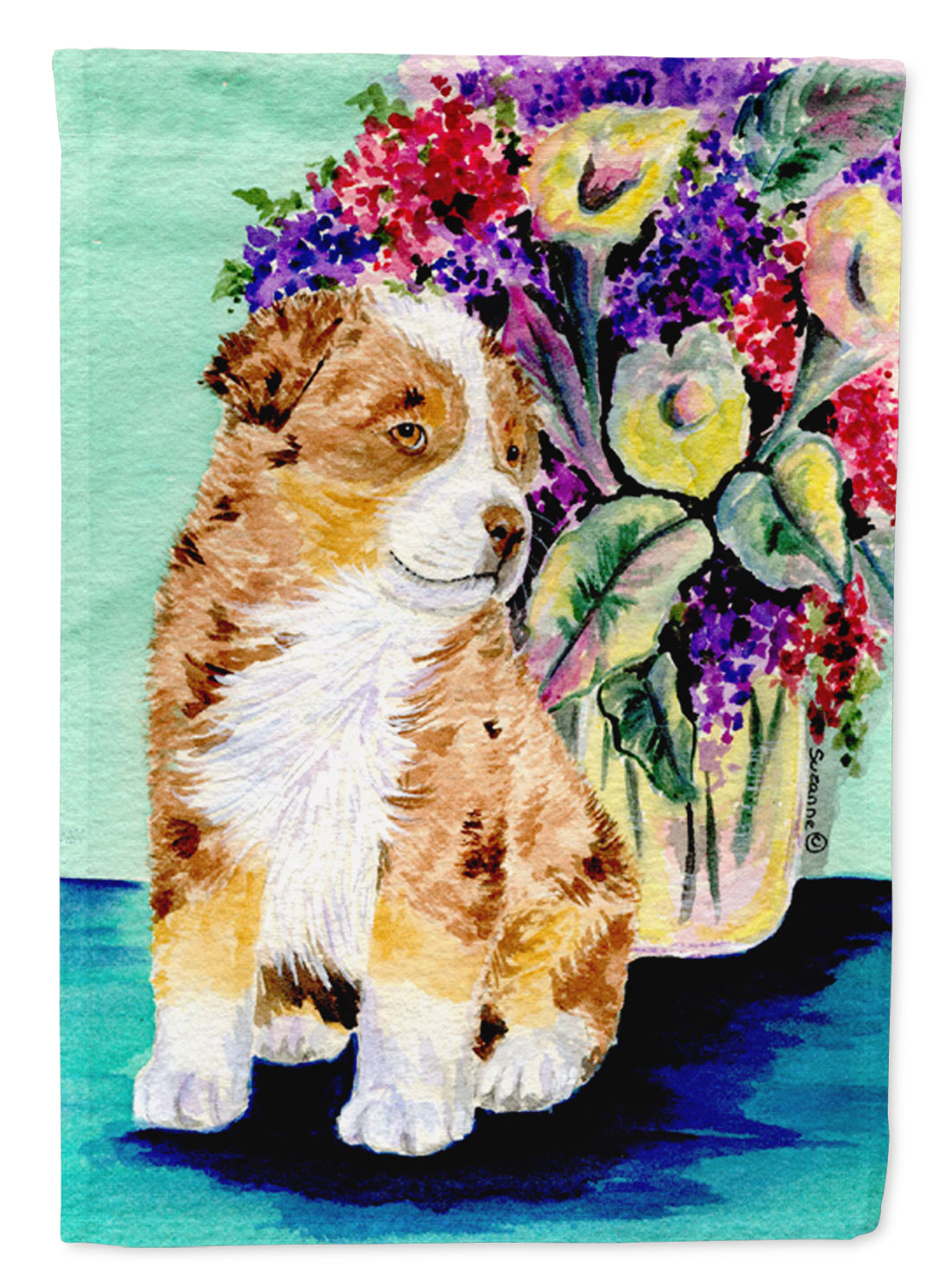 Australian Shepherd Flag Garden Size.