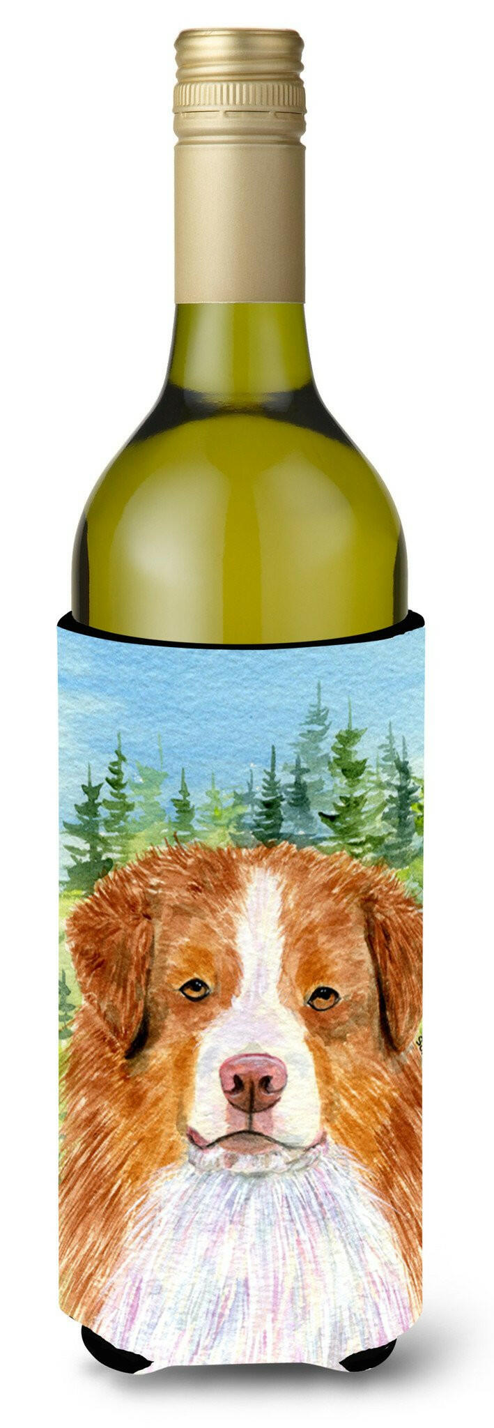 Australian Shepherd Wine Bottle Beverage Insulator Beverage Insulator Hugger SS8317LITERK by Caroline's Treasures