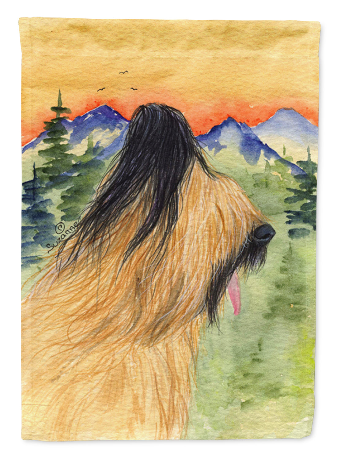 Briard Flag Garden Size.