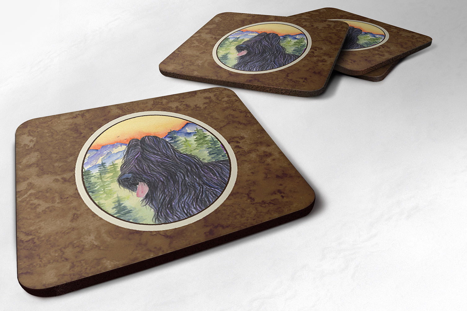 Set of 4 Briard Foam Coasters - the-store.com