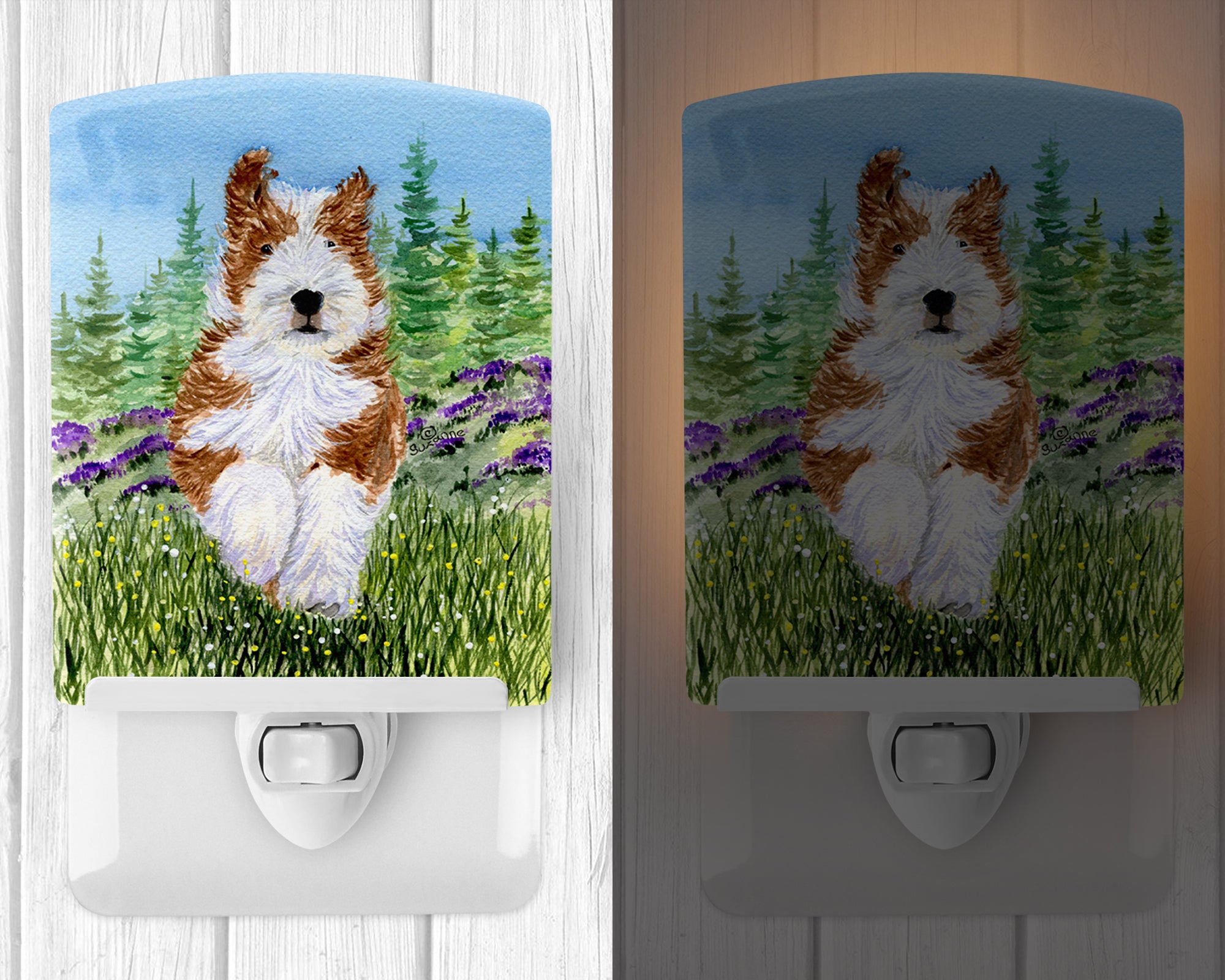 Bearded Collie Ceramic Night Light SS8320CNL - the-store.com