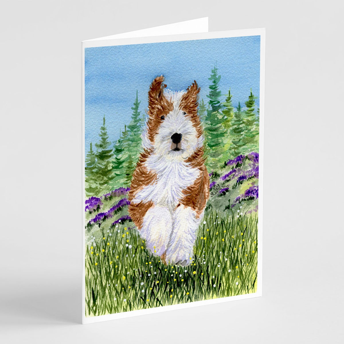 Buy this Bearded Collie Greeting Cards and Envelopes Pack of 8