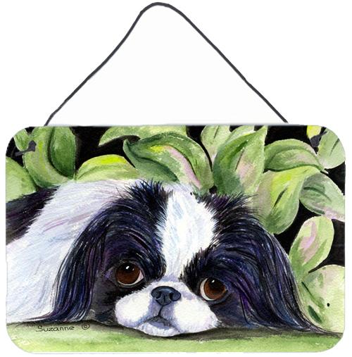 Japanese Chin Indoor Aluminium Metal Wall or Door Hanging Prints by Caroline&#39;s Treasures