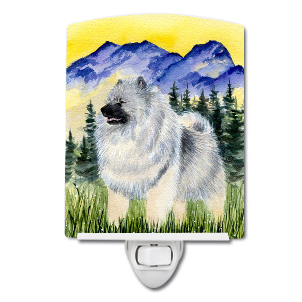 Keeshond Ceramic Night Light SS8323CNL - the-store.com