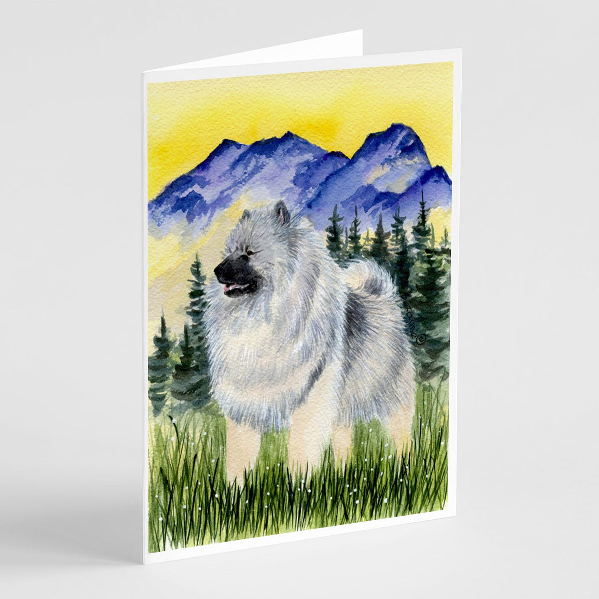 Buy this Keeshond Greeting Cards and Envelopes Pack of 8