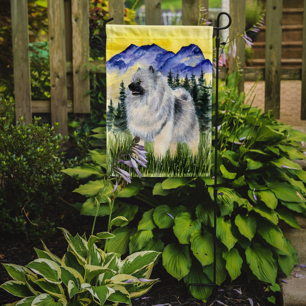 Keeshond Flag Garden Size.