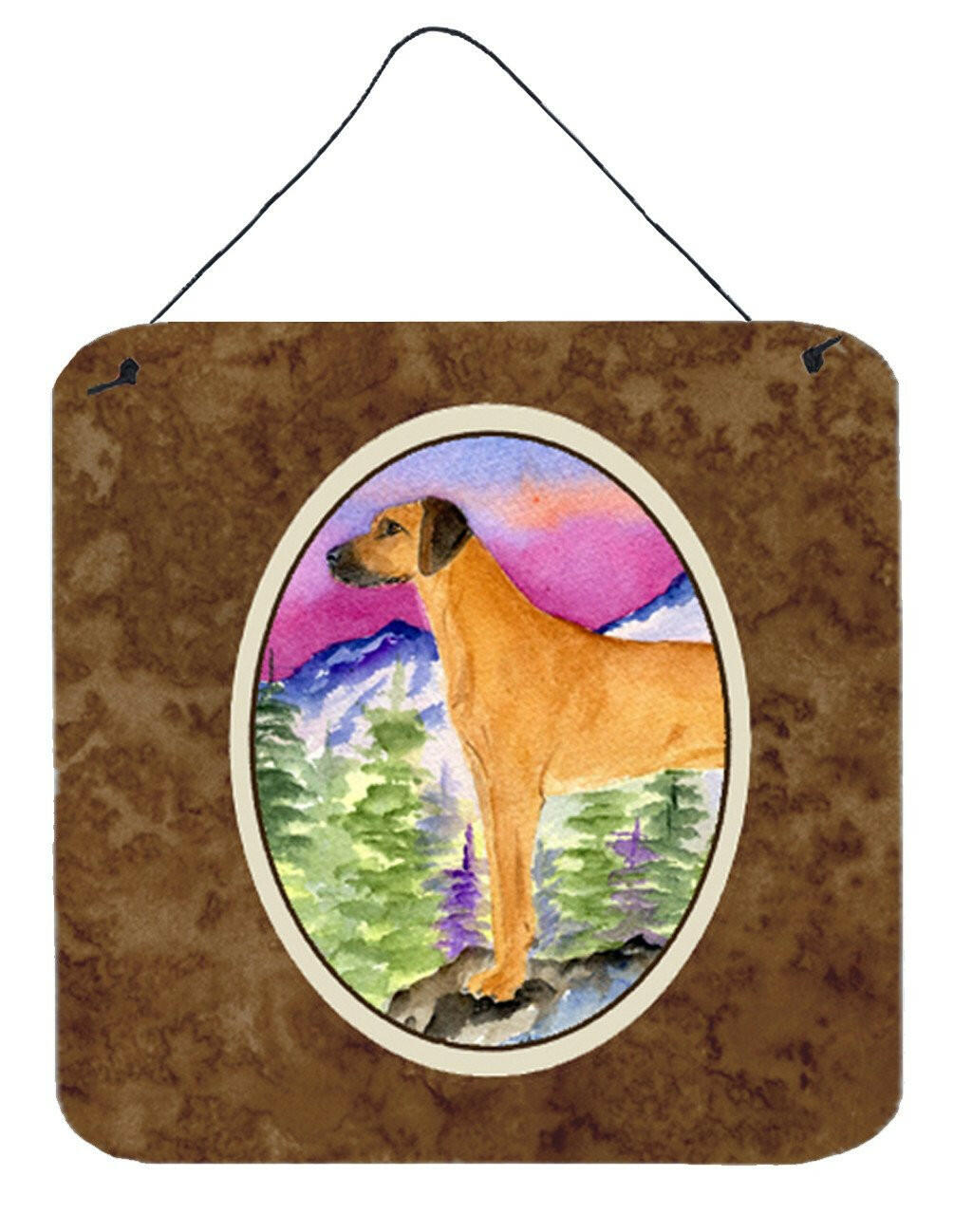 Rhodesian Ridgeback Aluminium Metal Wall or Door Hanging Prints by Caroline's Treasures