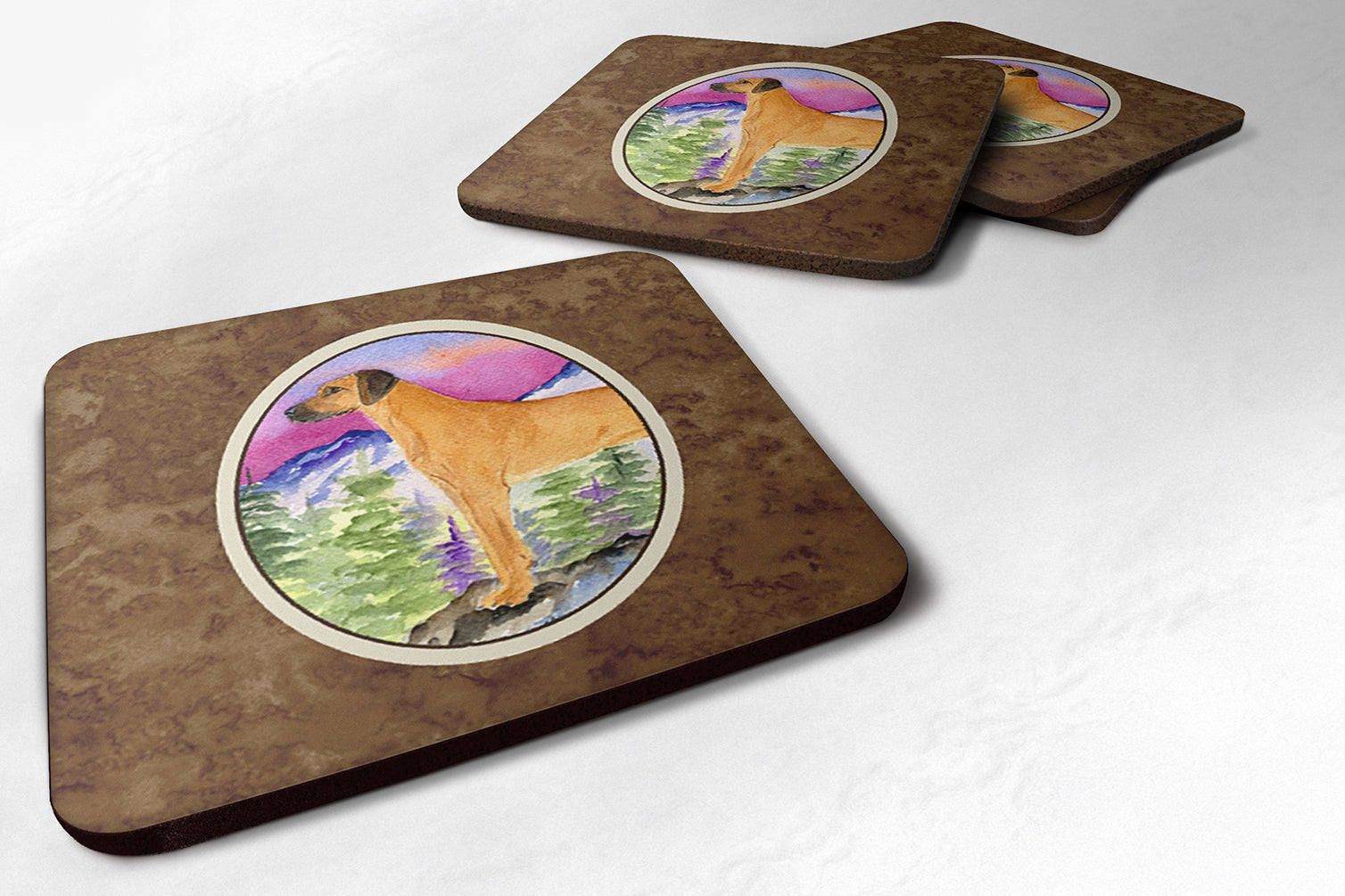 Set of 4 Rhodesian Ridgeback Foam Coasters - the-store.com