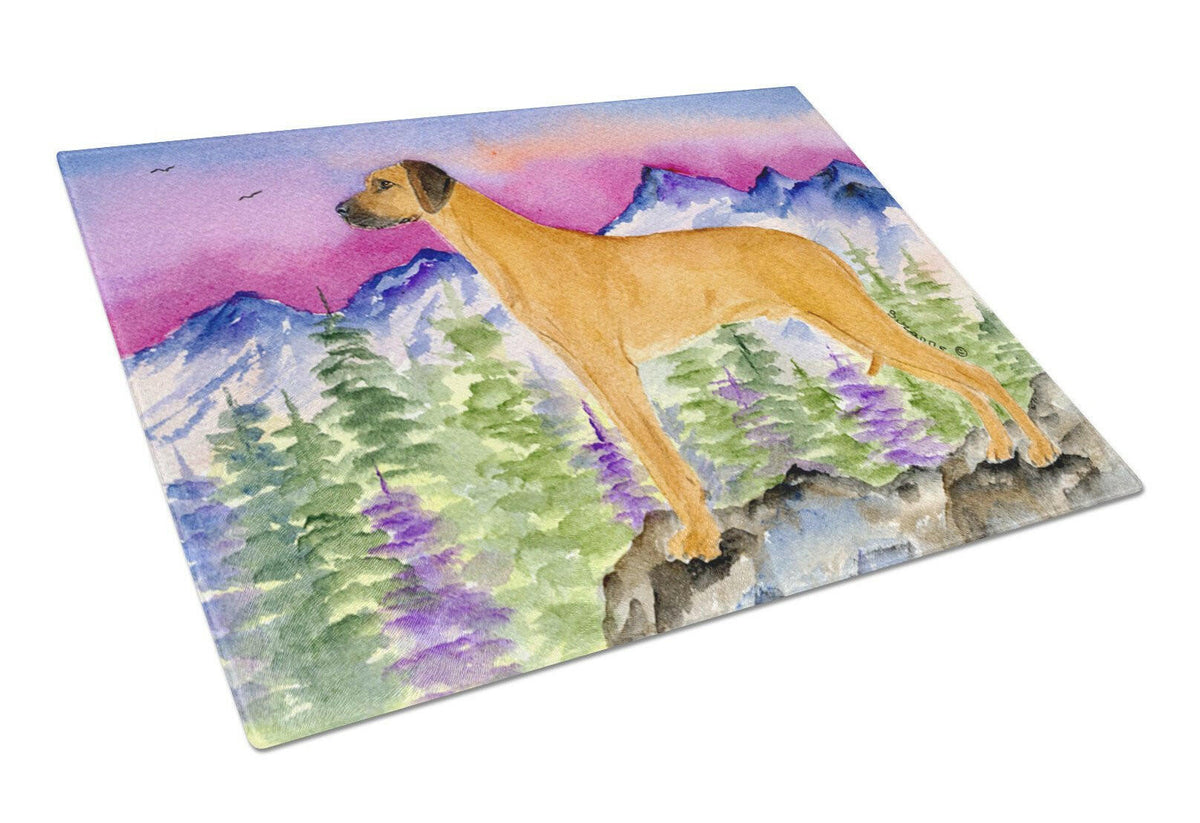 Rhodesian Ridgeback Glass Cutting Board Large by Caroline&#39;s Treasures