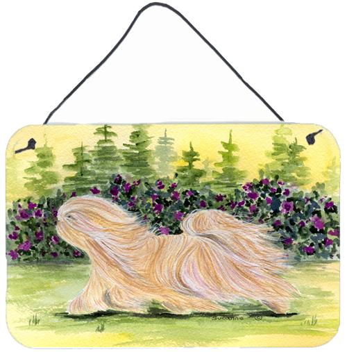 Lhasa Apso Indoor Aluminium Metal Wall or Door Hanging Prints by Caroline&#39;s Treasures