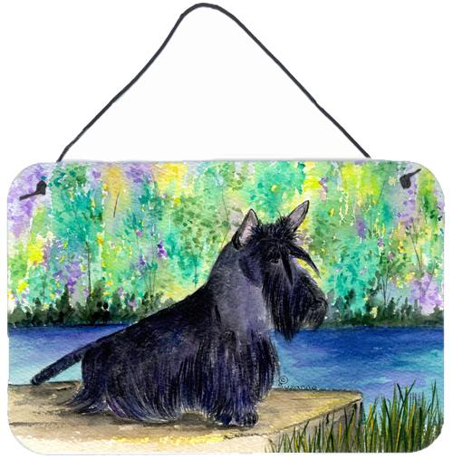 Scottish Terrier Indoor Aluminium Metal Wall or Door Hanging Prints by Caroline&#39;s Treasures