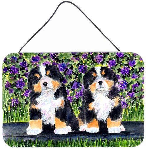 Bernese Mountain Dog Indoor Aluminium Metal Wall or Door Hanging Prints by Caroline&#39;s Treasures