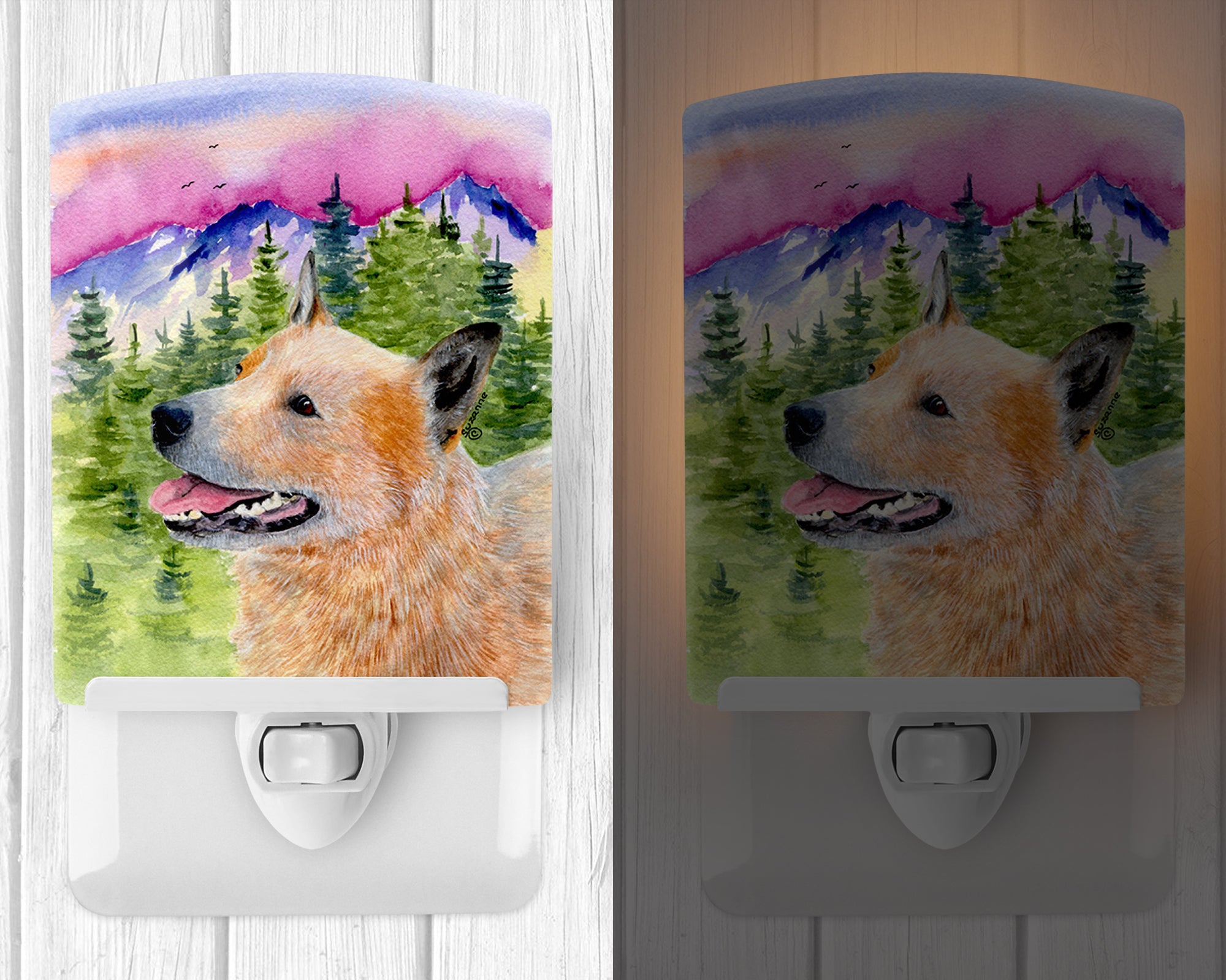 Australian Cattle Dog Ceramic Night Light SS8335CNL - the-store.com