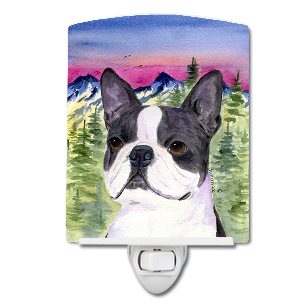 Boston Terrier Ceramic Night Light SS8339CNL - the-store.com