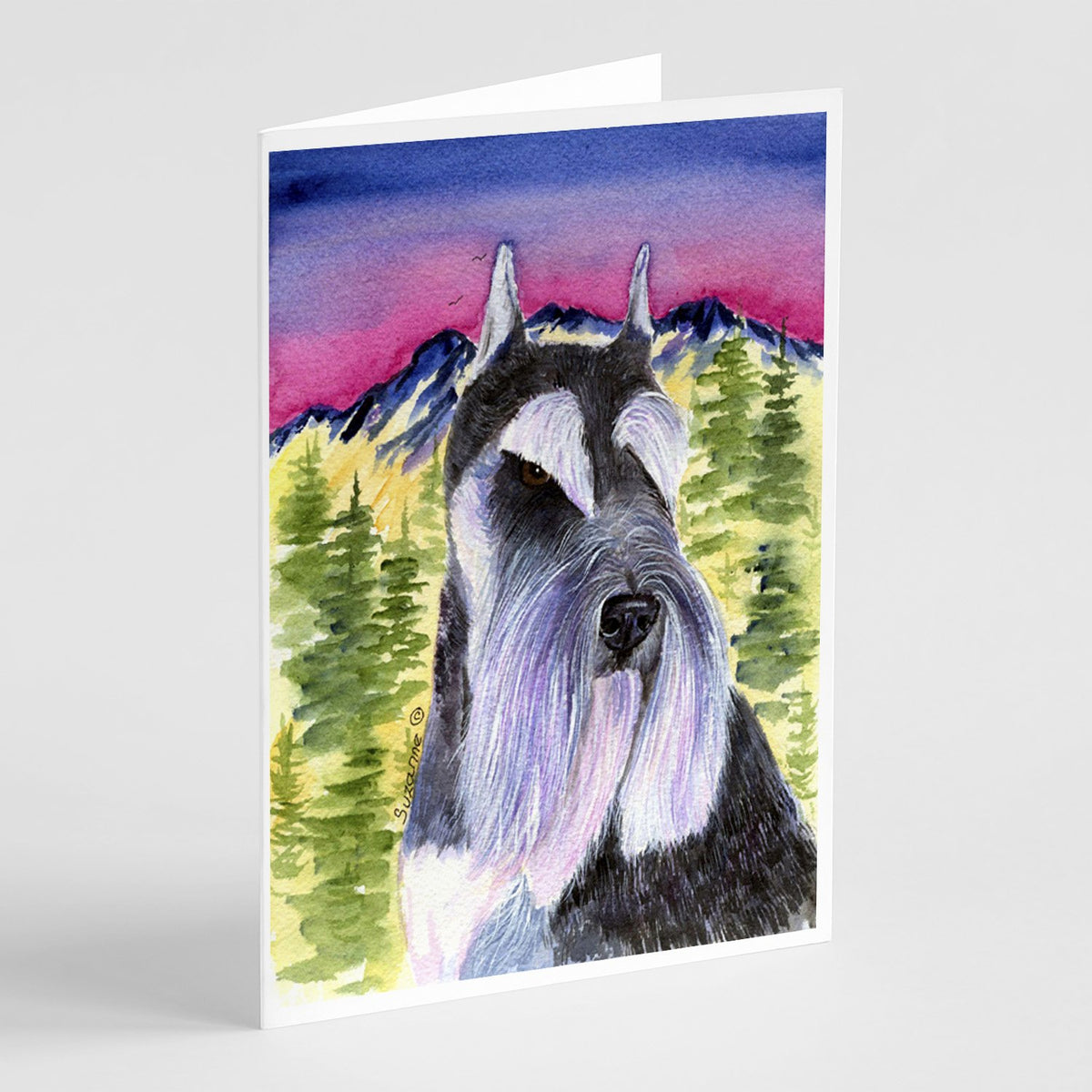 Buy this Schnauzer Greeting Cards and Envelopes Pack of 8