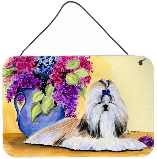 Shih Tzu Indoor Aluminium Metal Wall or Door Hanging Prints by Caroline&#39;s Treasures