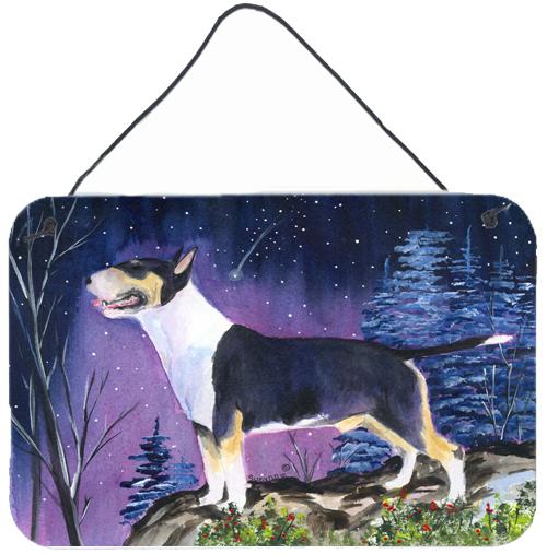 Bull Terrier Indoor Aluminium Metal Wall or Door Hanging Prints by Caroline&#39;s Treasures