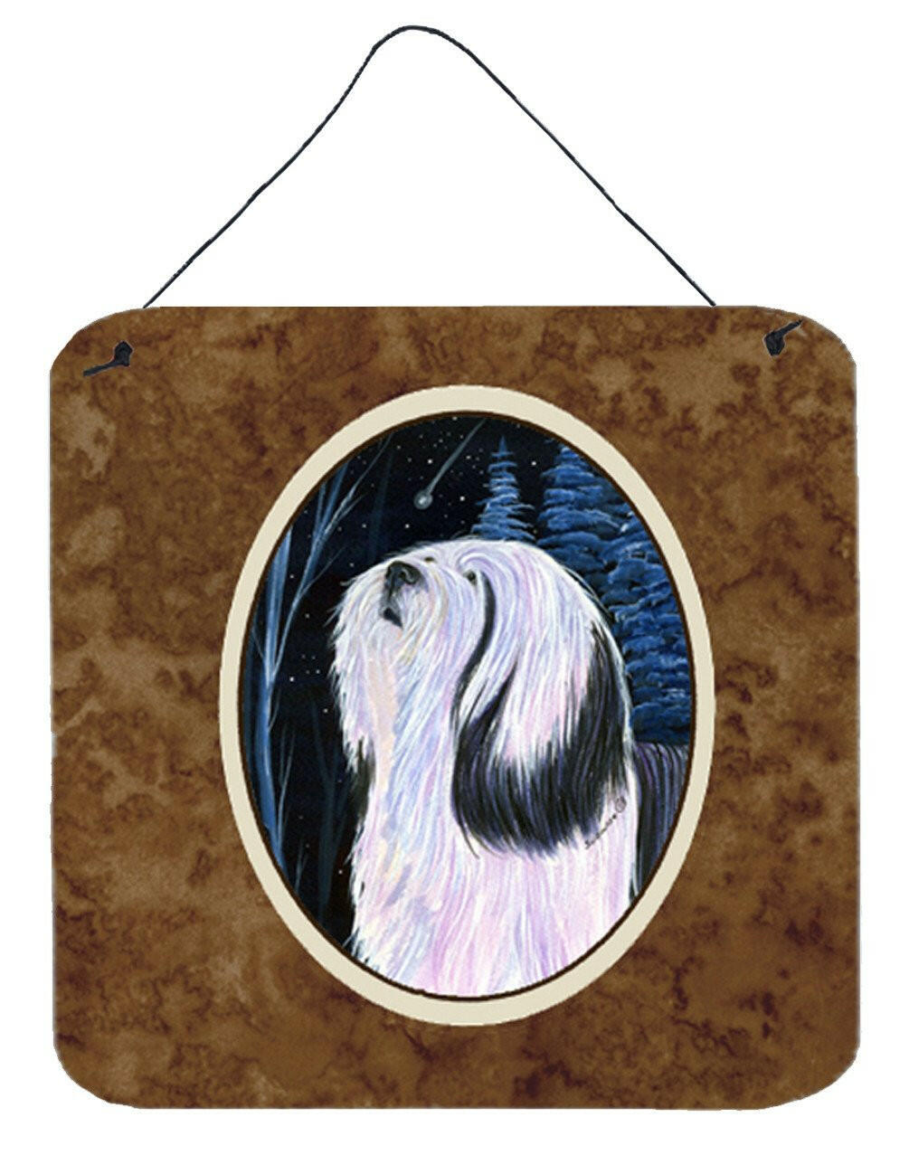 Tibetan Terrier Aluminium Metal Wall or Door Hanging Prints by Caroline&#39;s Treasures