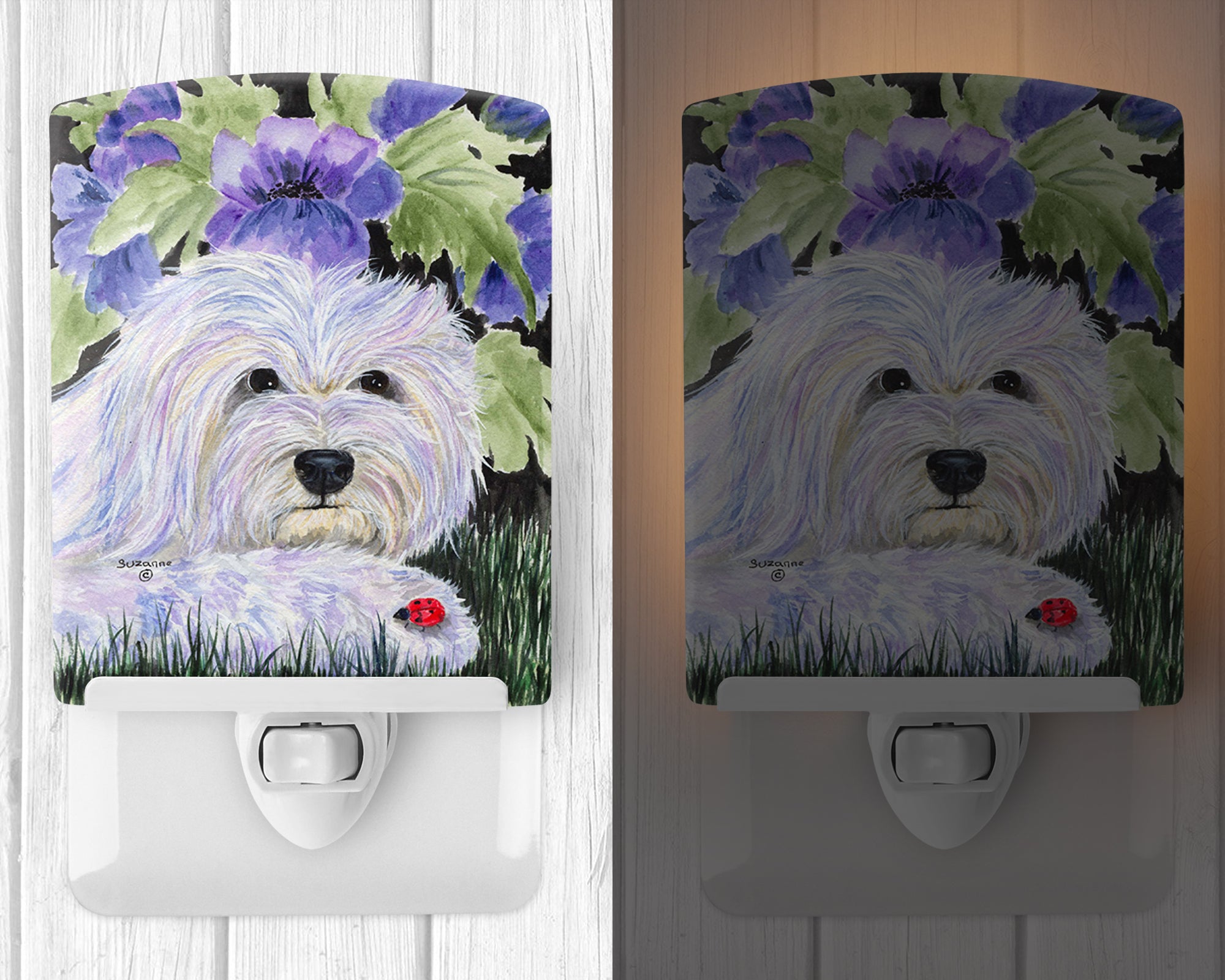 Coton de Tulear Ceramic Night Light SS8349CNL - the-store.com