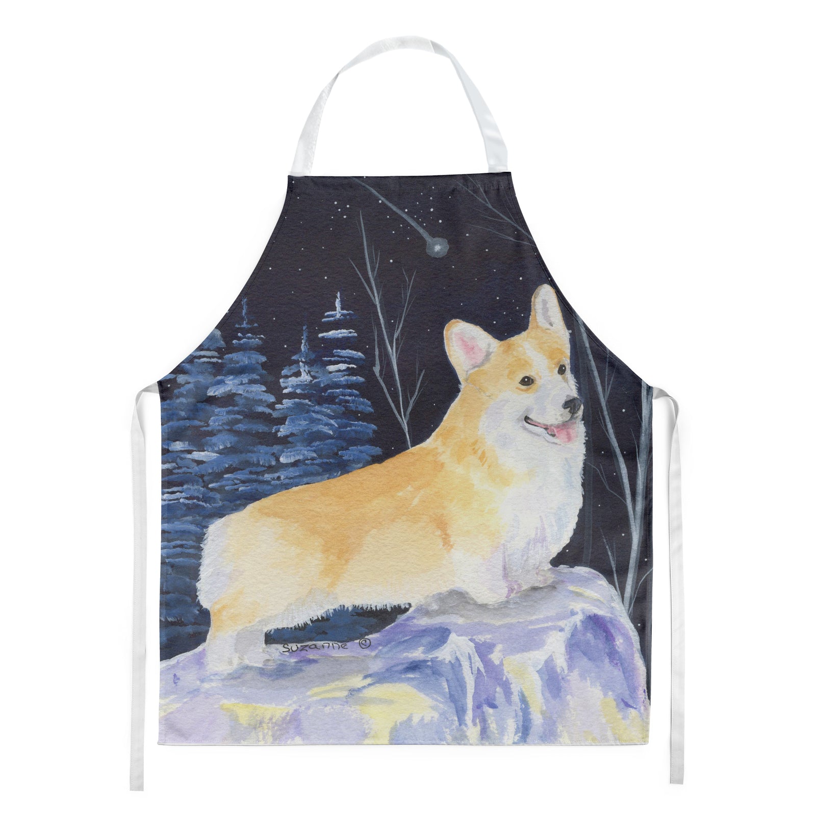 Starry Night Corgi Apron - the-store.com