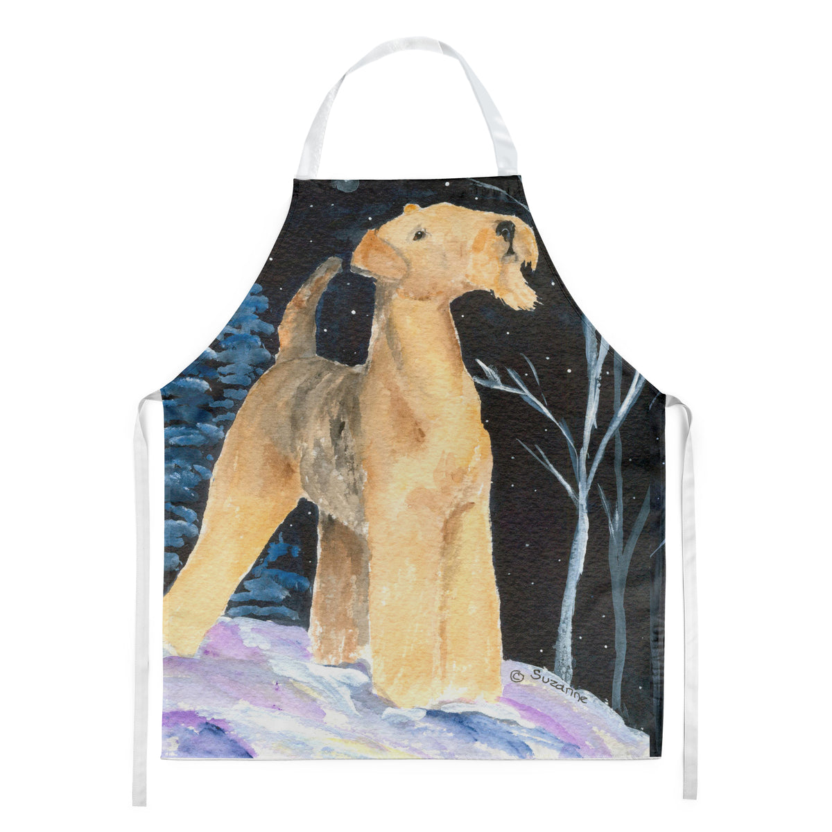 Starry Night Airedale Apron - the-store.com