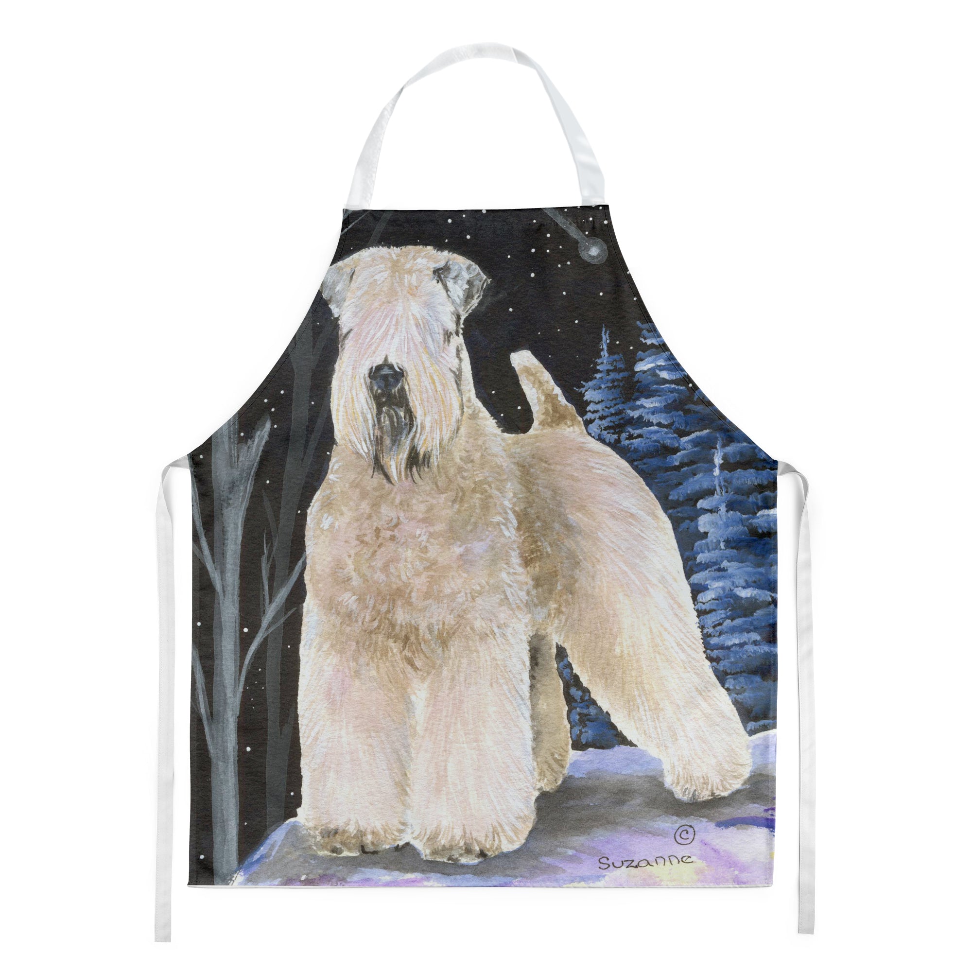 Starry Night Wheaten Terrier Soft Coated Apron - the-store.com