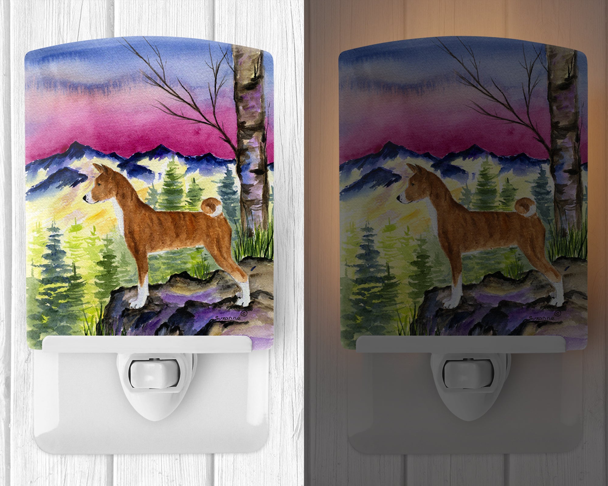 Basenji Ceramic Night Light SS8371CNL - the-store.com