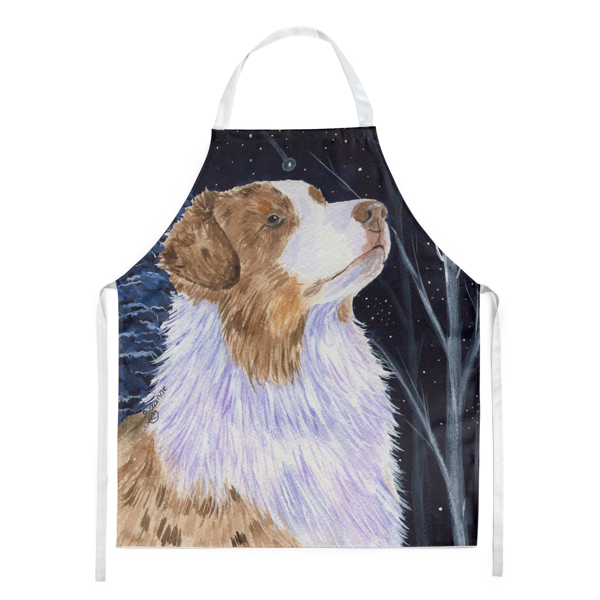 Starry Night Australian Shepherd Apron - the-store.com