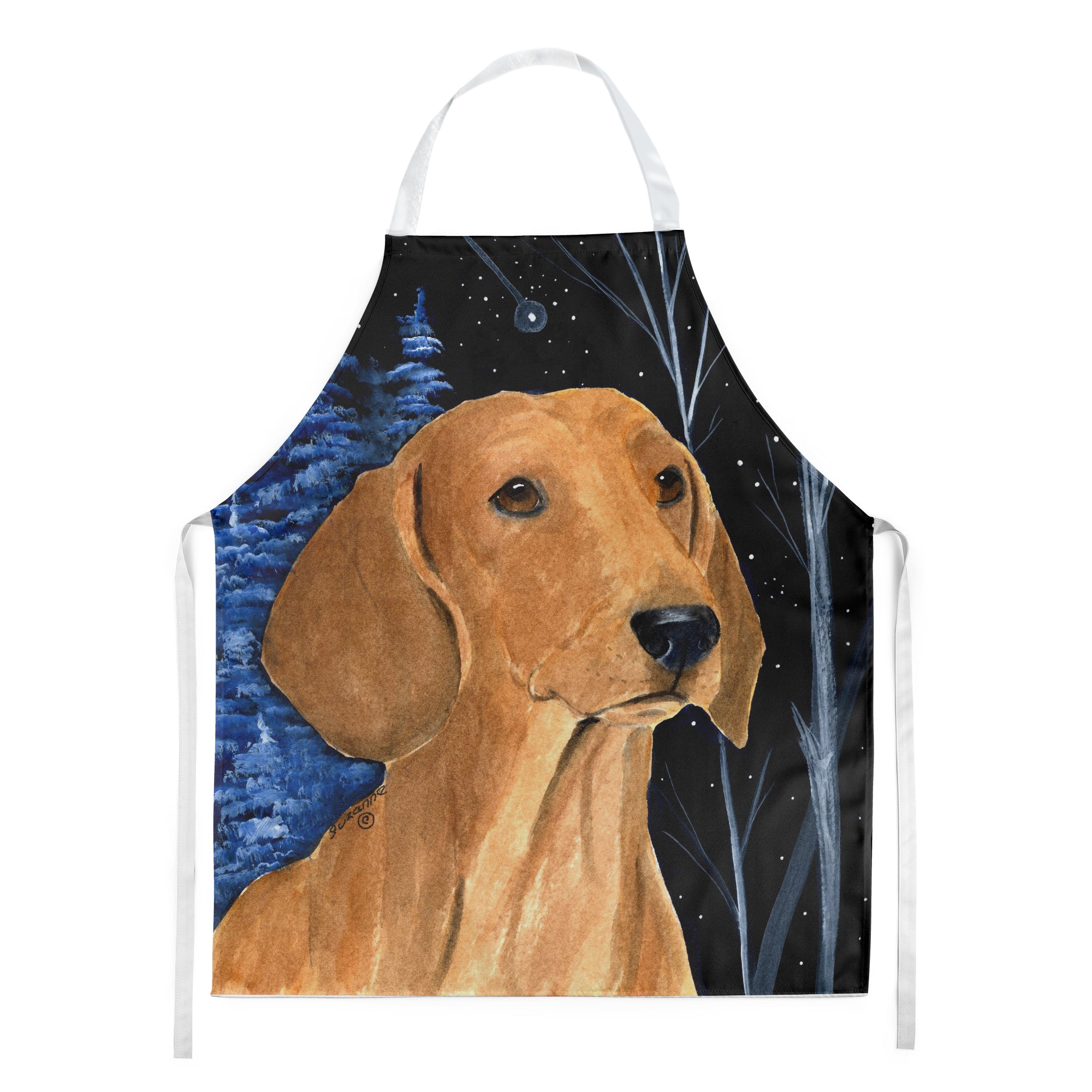 Starry Night Dachshund Apron - the-store.com