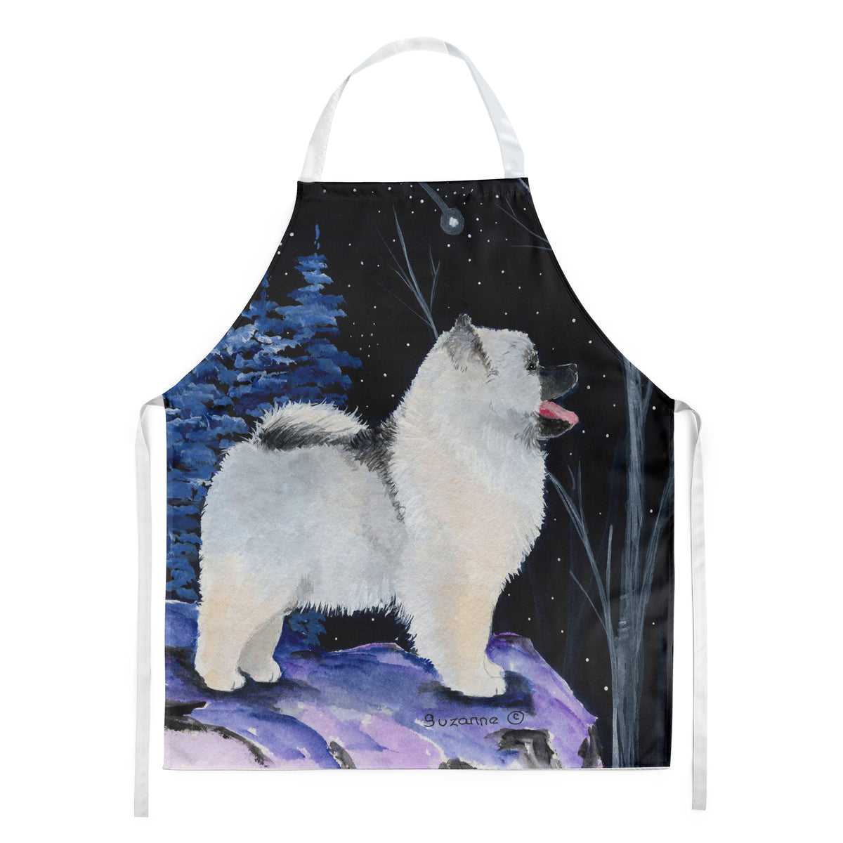 Starry Night Keeshond Apron - the-store.com