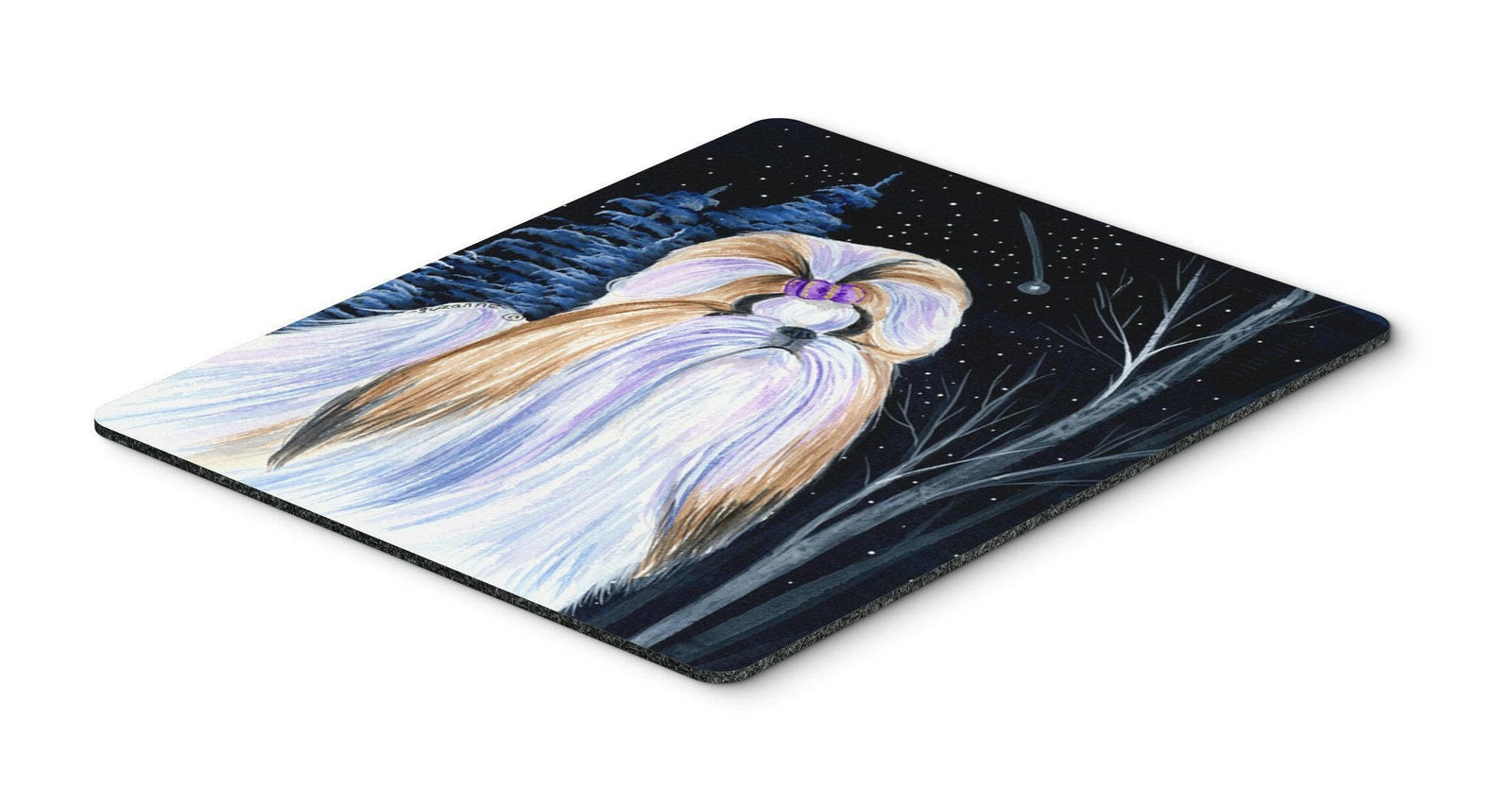 Starry Night Shih Tzu Mouse Pad / Hot Pad / Trivet by Caroline's Treasures