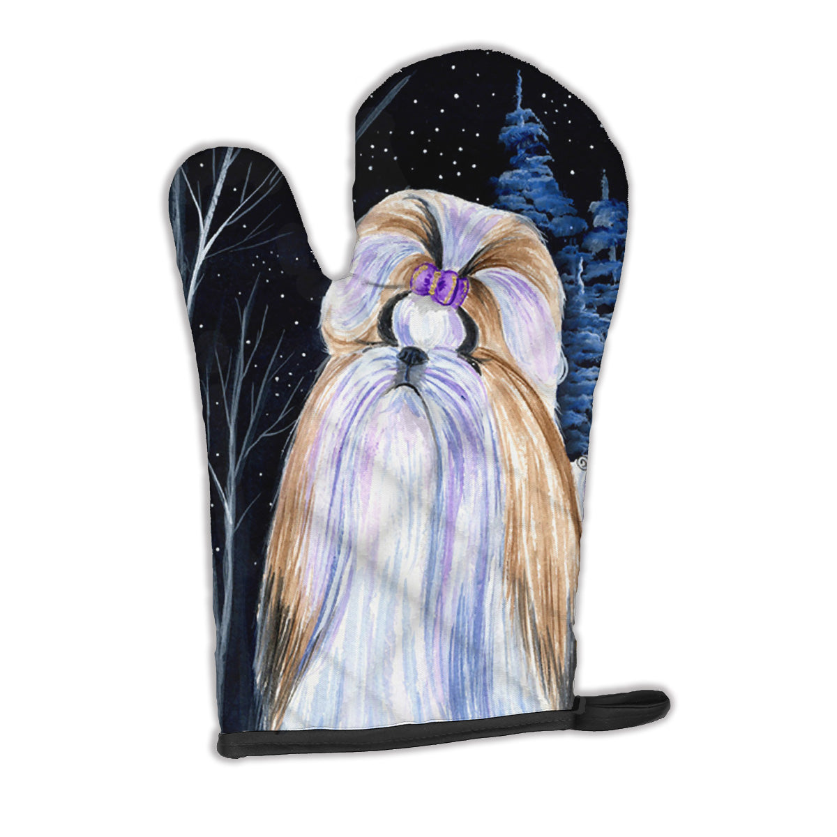 Starry Night Shih Tzu Oven Mitt SS8381OVMT  the-store.com.