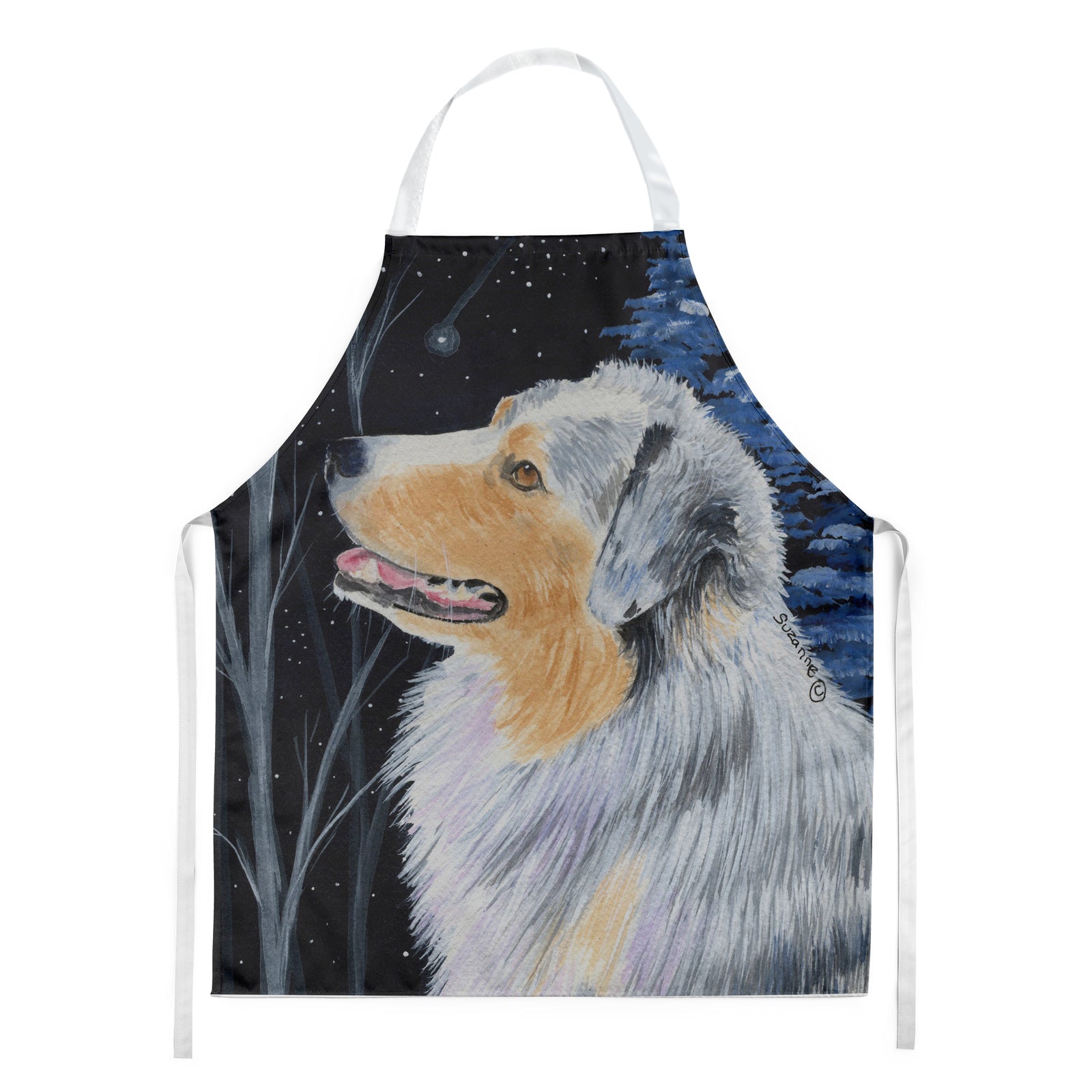 Starry Night Australian Shepherd Apron - the-store.com