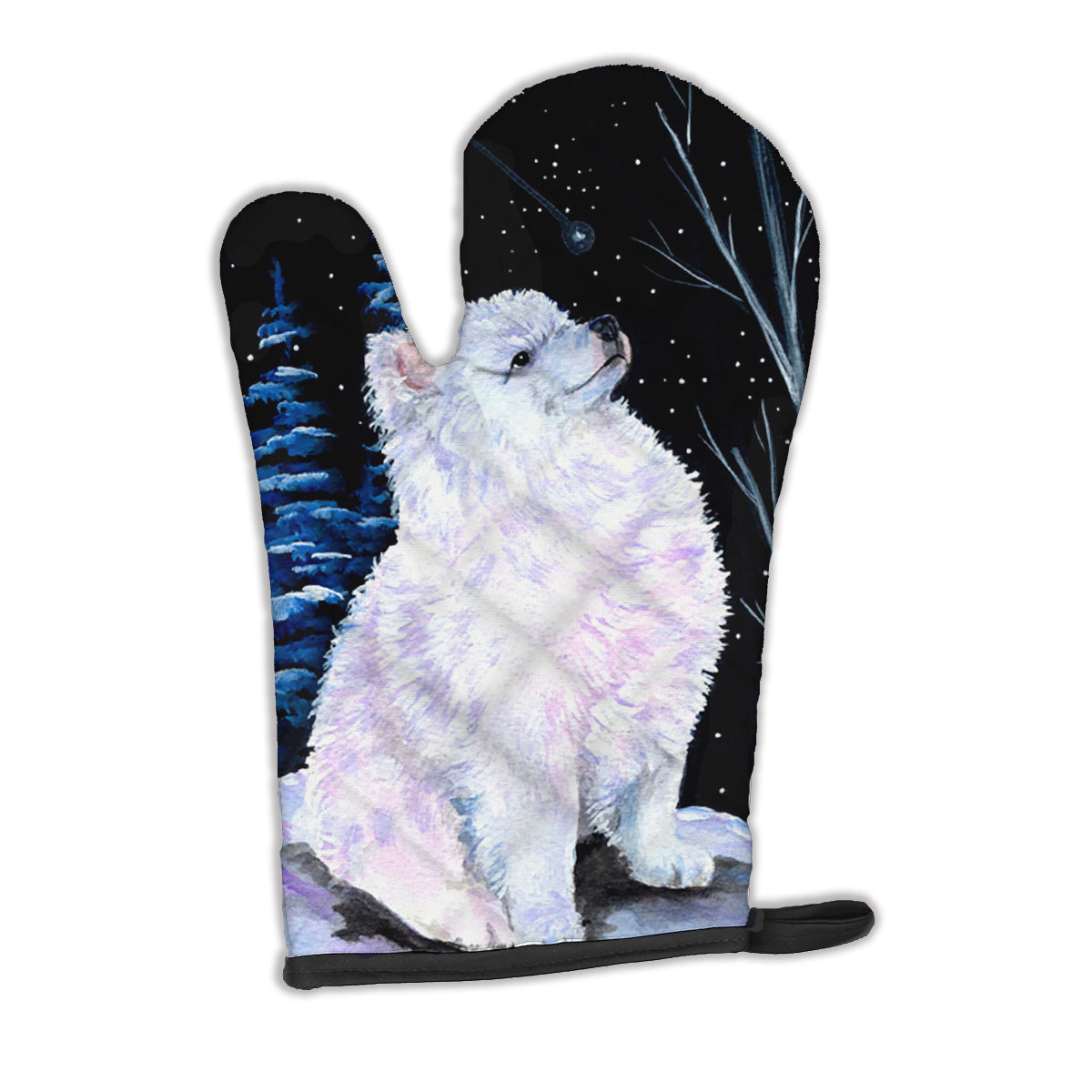 Starry Night American Eskimo Oven Mitt SS8389OVMT  the-store.com.