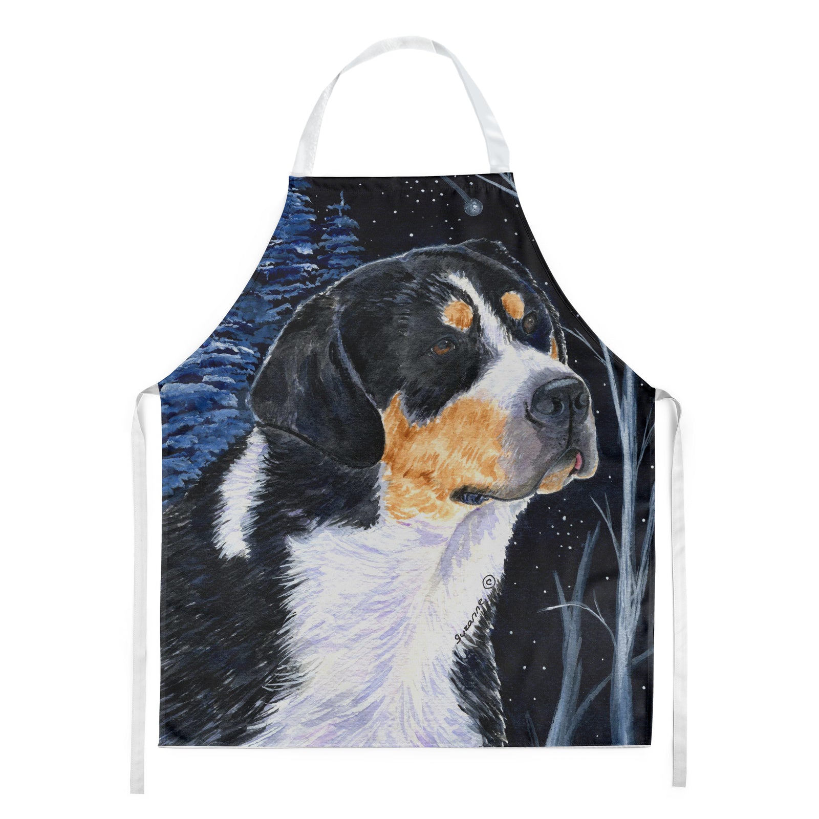 Starry Night Bernese Mountain Dog Apron - the-store.com