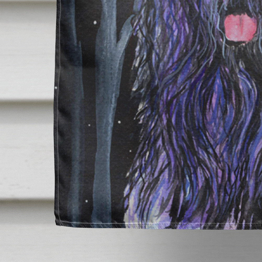 Starry Night Bouvier des Flandres Flag Canvas House Size  the-store.com.