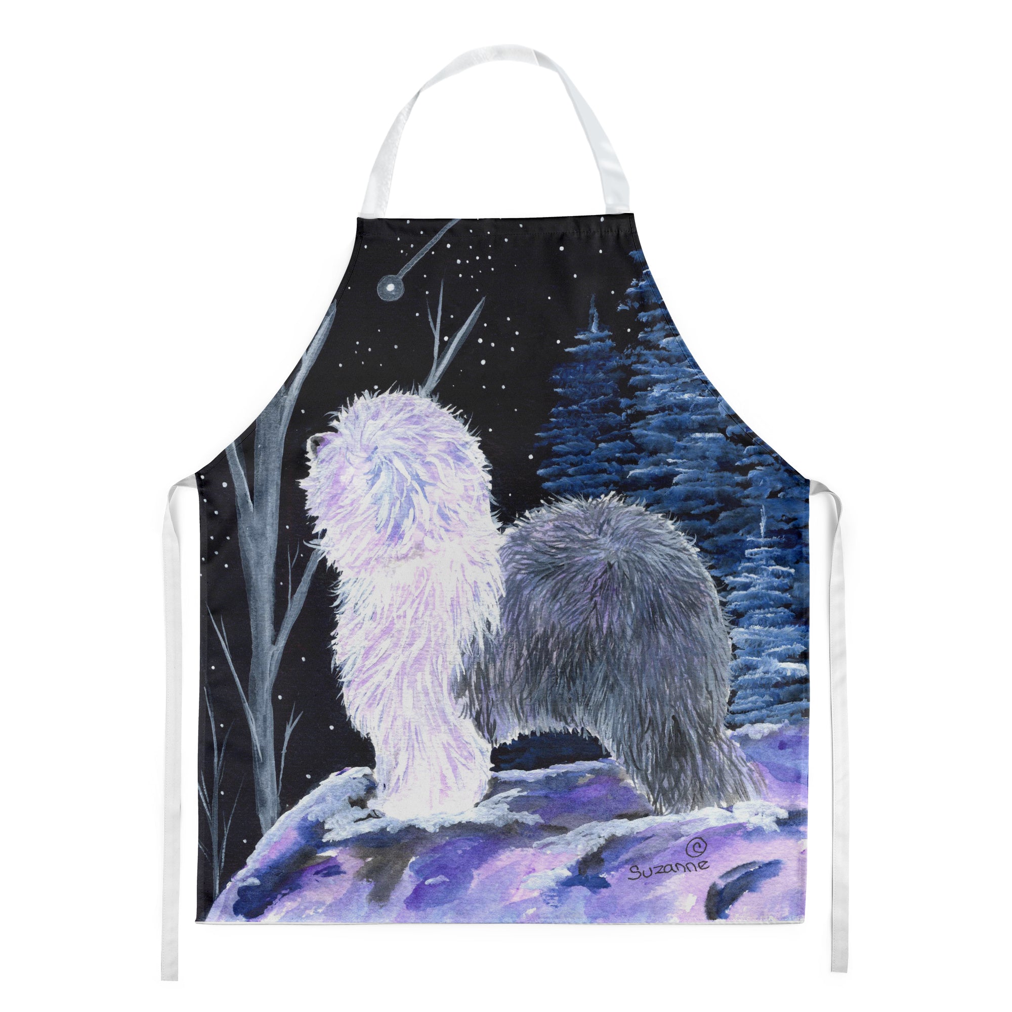 Starry Night Old English Sheepdog Apron - the-store.com