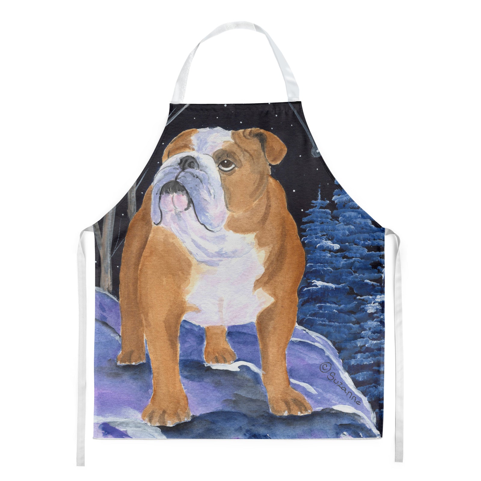 Starry Night English Bulldog Apron - the-store.com