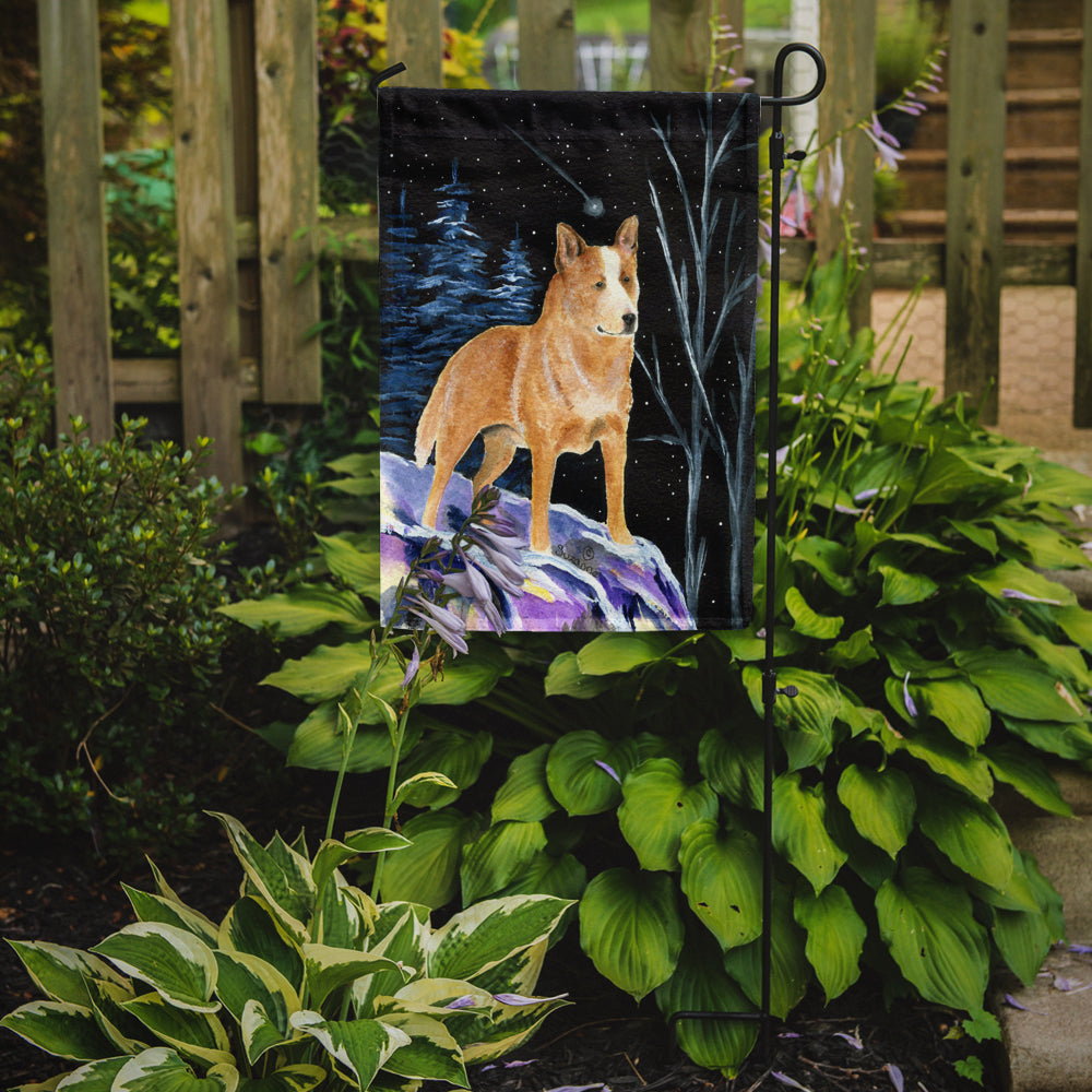 Starry Night Australian Cattle Dog Flag Garden Size.