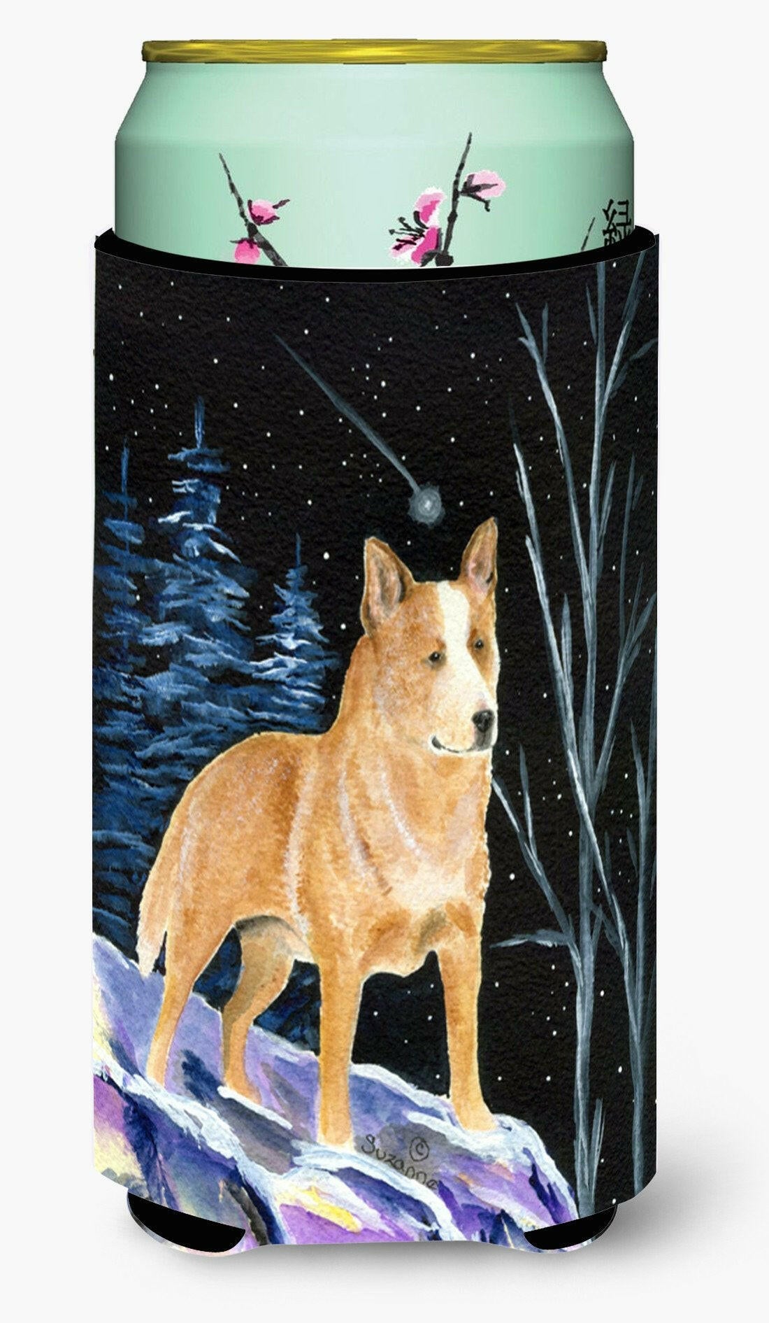 Starry Night Australian Cattle Dog  Tall Boy Beverage Insulator Beverage Insulator Hugger by Caroline's Treasures