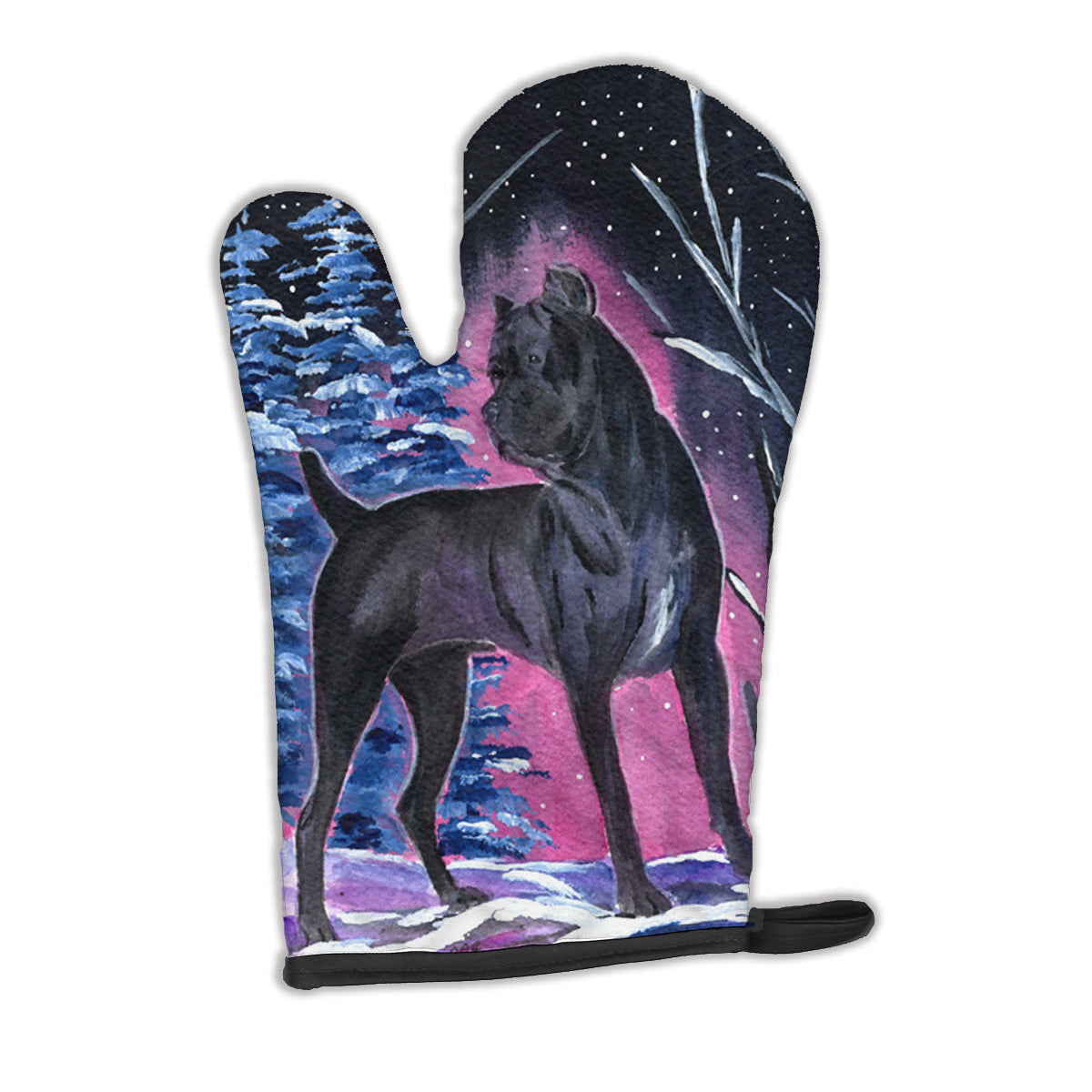 Starry Night Cane Corso Oven Mitt SS8410OVMT  the-store.com.