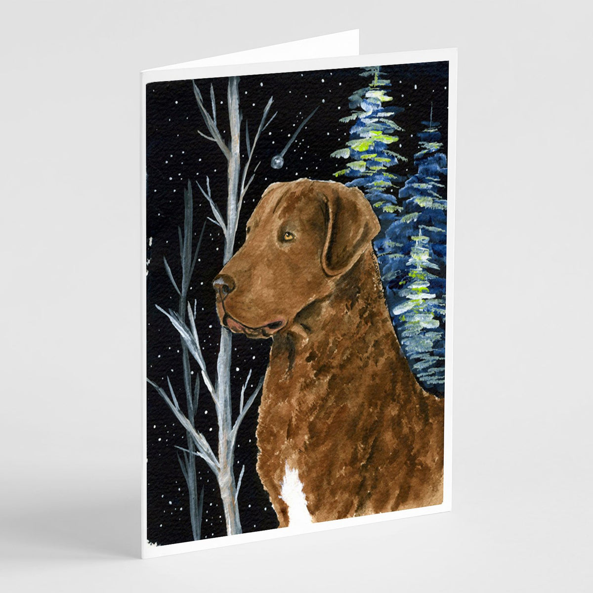 Buy this Starry Night Chesapeake Bay Retriever Greeting Cards and Envelopes Pack of 8