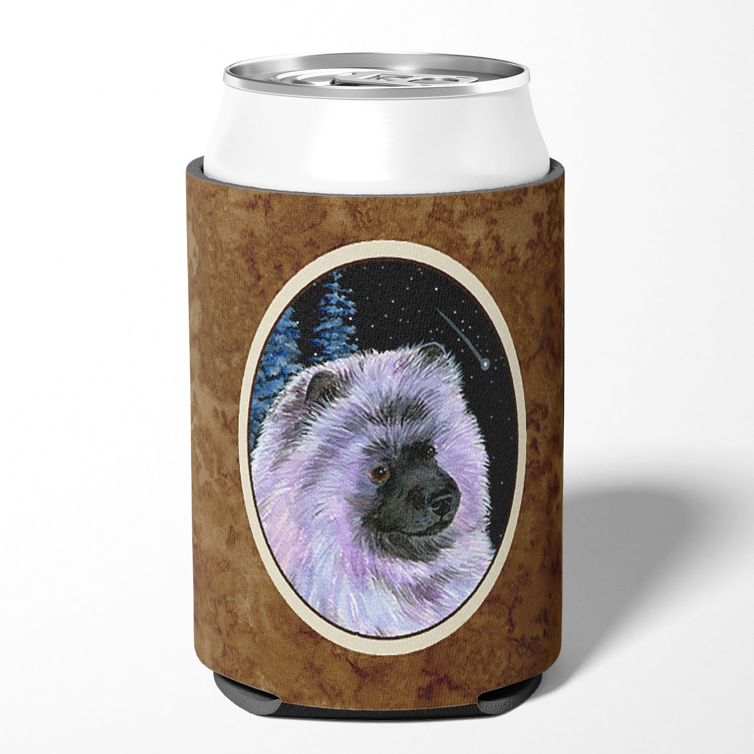 Starry Night Keeshond Can or Bottle Beverage Insulator Hugger.