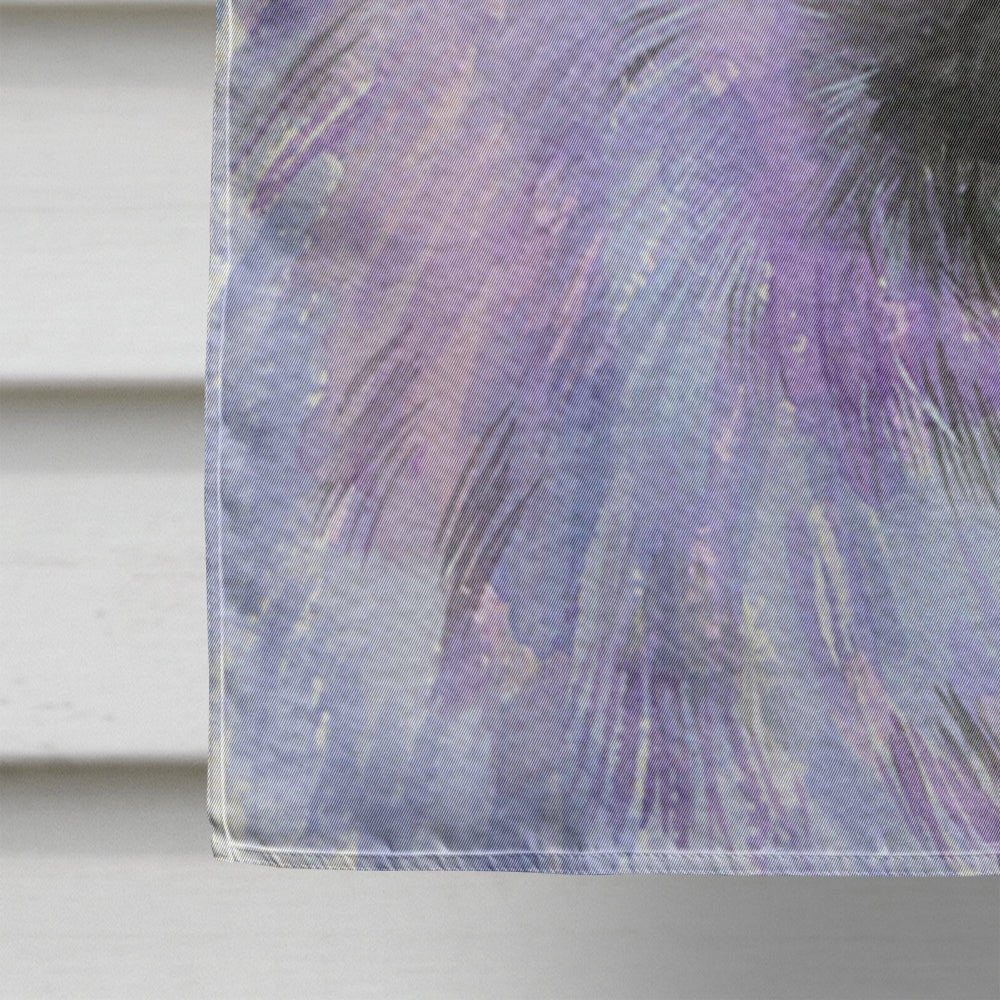 Starry Night Keeshond Flag Canvas House Size  the-store.com.