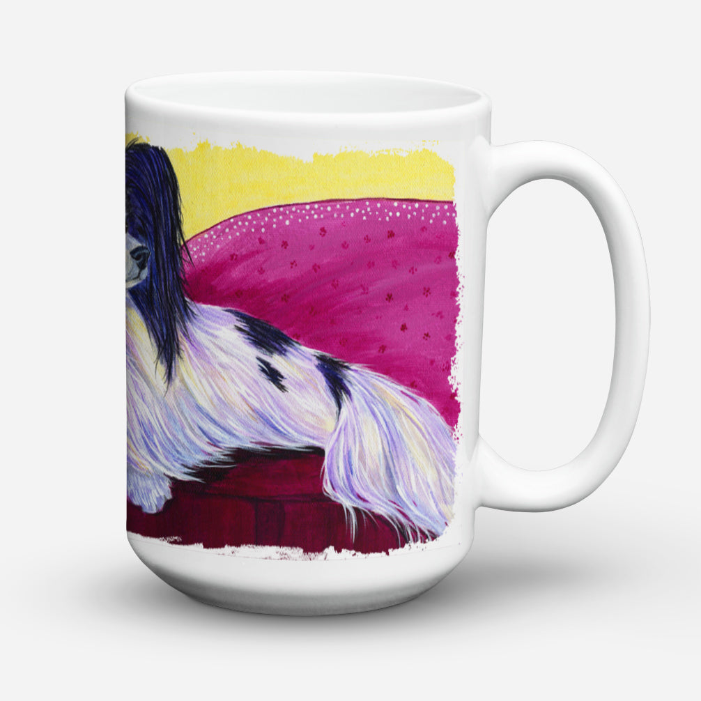 Papillon Dishwasher Safe Microwavable Ceramic Coffee Mug 15 ounce SS8416CM15  the-store.com.