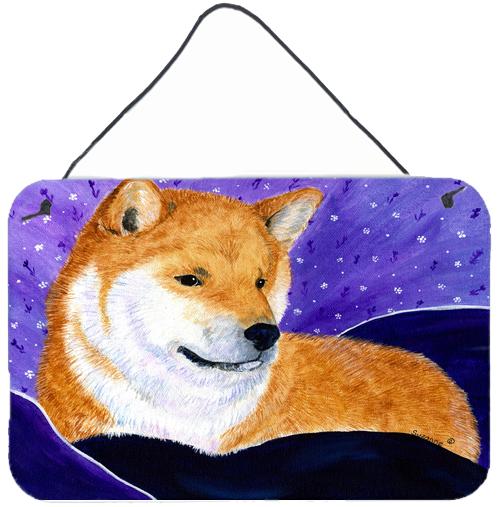 Shiba Inu Indoor Aluminium Metal Wall or Door Hanging Prints by Caroline's Treasures